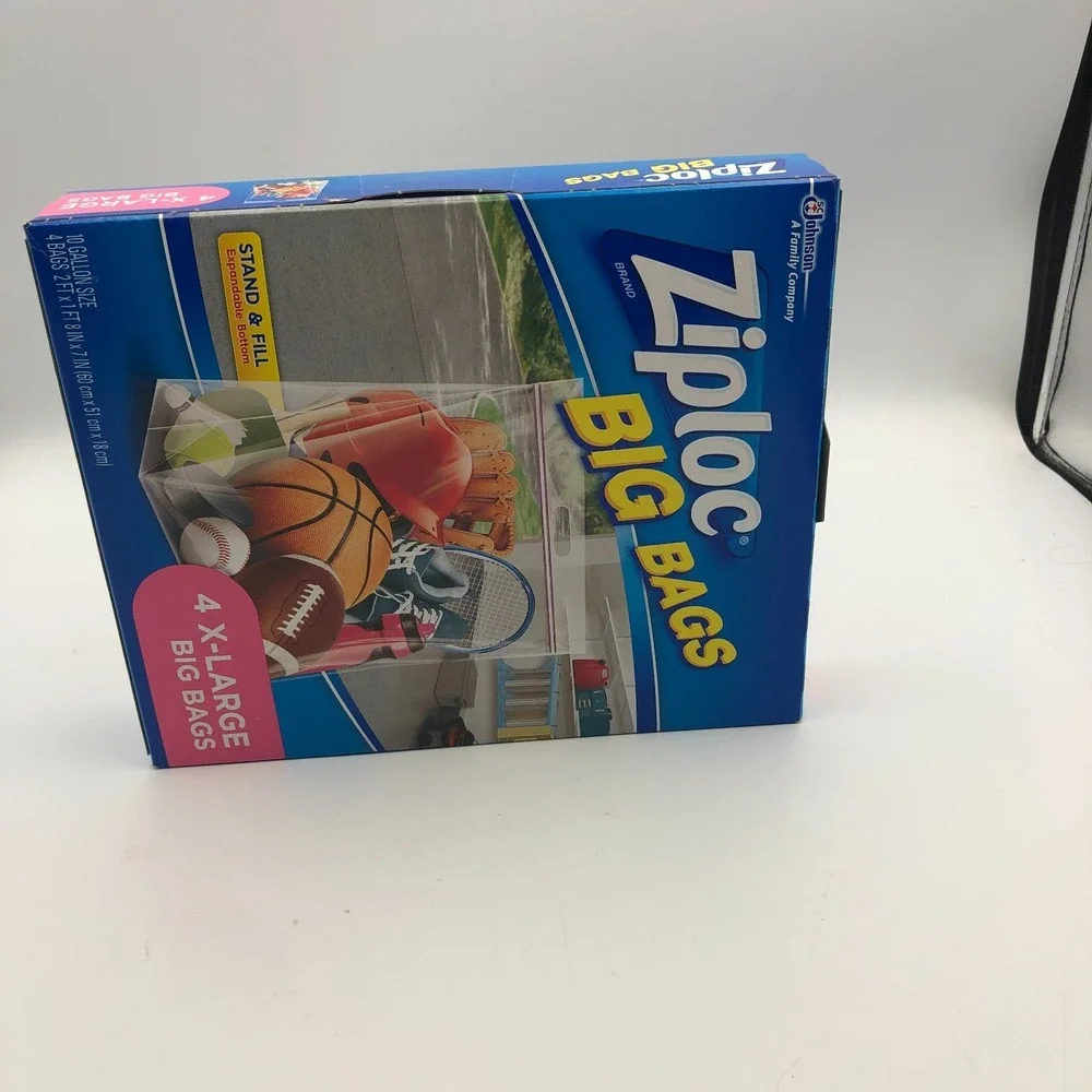 Ziploc Big Bag 4 Count XL 10 Gallon 2'x20